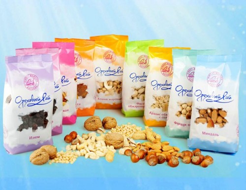 Фасованные орехи в пакетиках