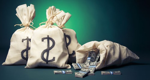 Доллары в мешках