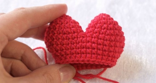 Вязанное сердечко