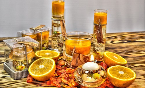 Очень красивые гелевые свечи