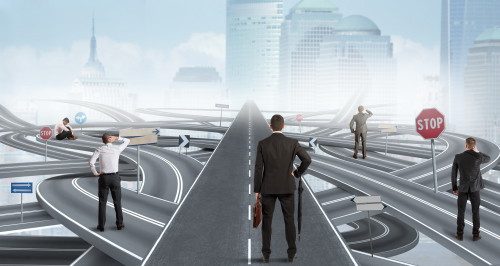 Мужчины выбирают по какому пути им идти