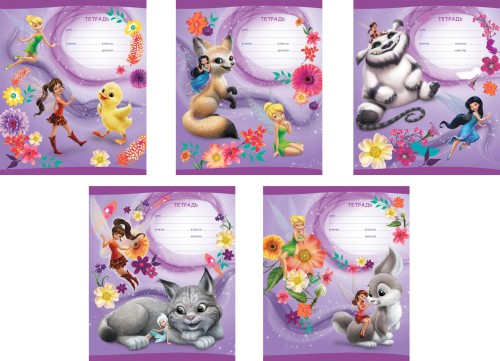 Тетради разными с мультяшными героями