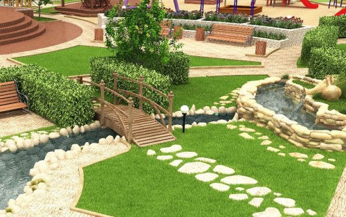 Красивый ландшафтный дизайн