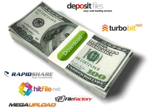 Пачка долларов и ссылки на файлообменники