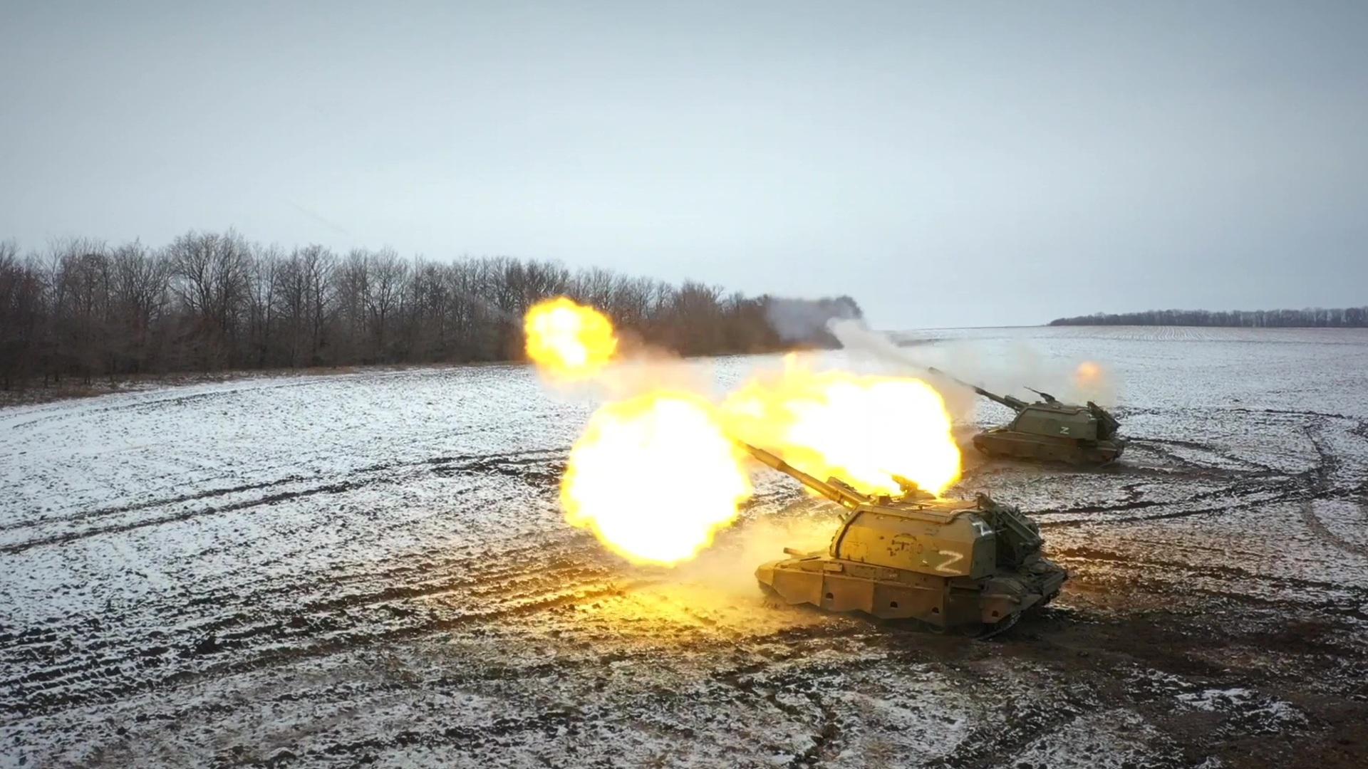 Работа артиллерии Вооруженных сил России