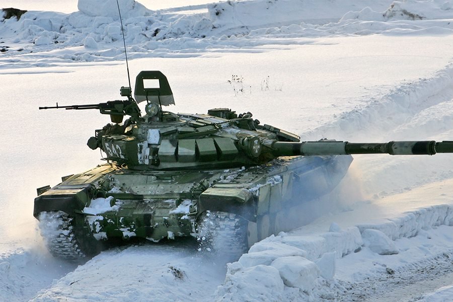Работа танка Т-72