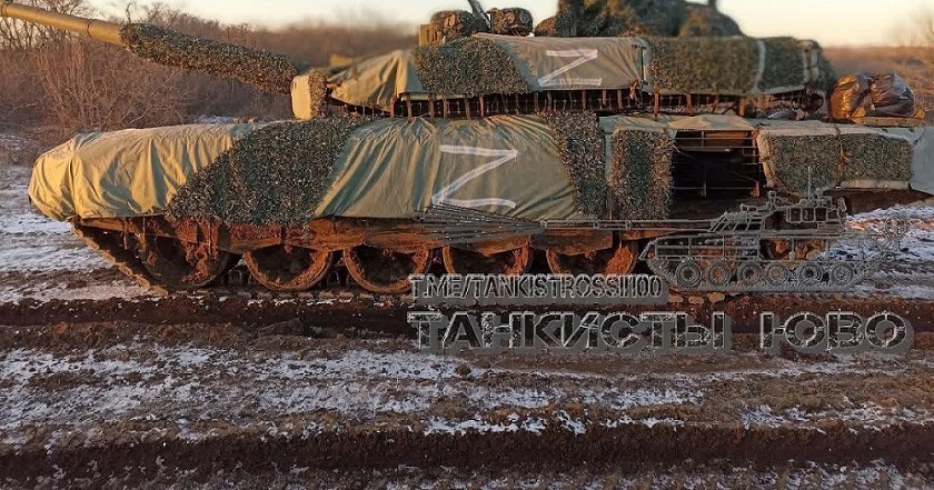 Т-90 в зоне СВО. Источник - Танкисты ЮВО