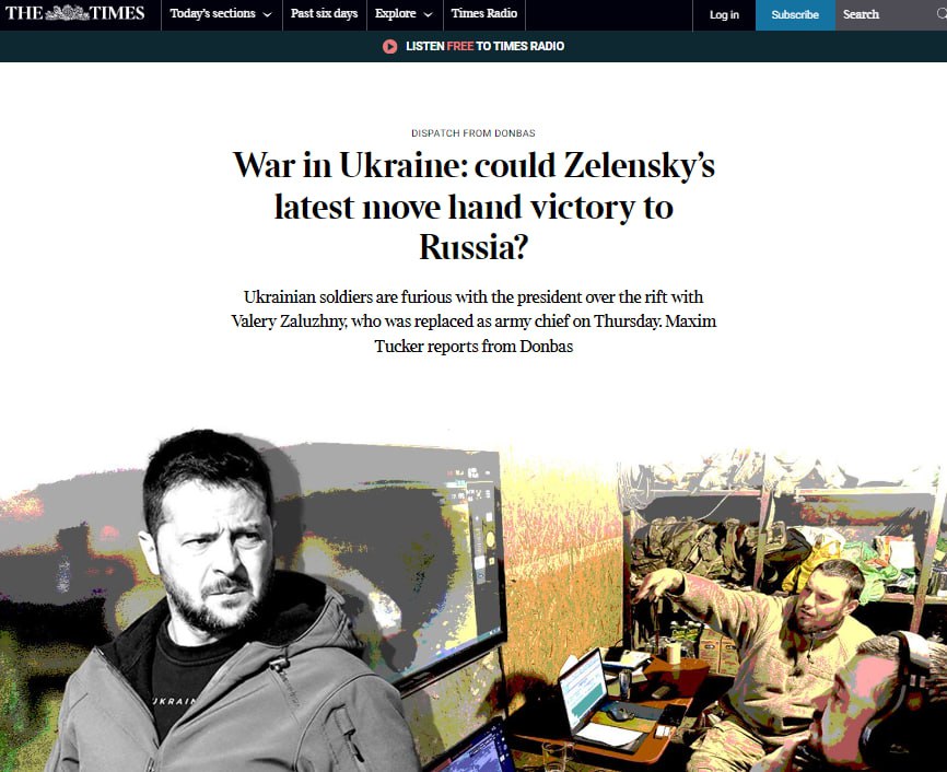 Украинские военные считают Зеленского некомпетентным — The Times