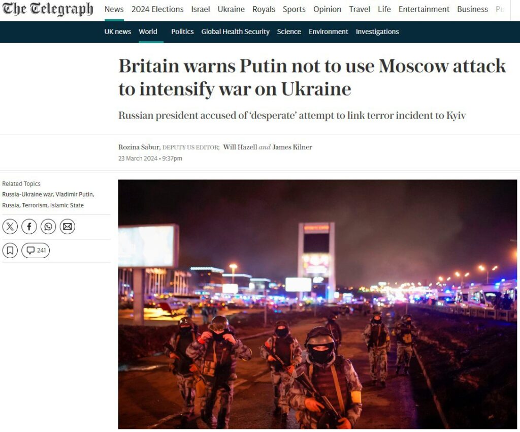 Путин получил «предлог» для расширения военных действий на Украине — The Daily Telegraph