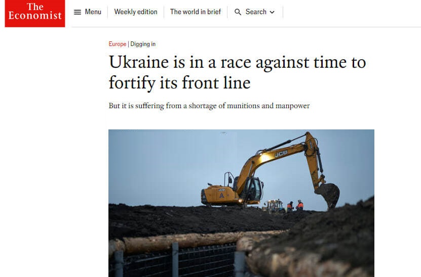 2024 год станет решающим, Россия может прорвать украинскую оборону — The Economist